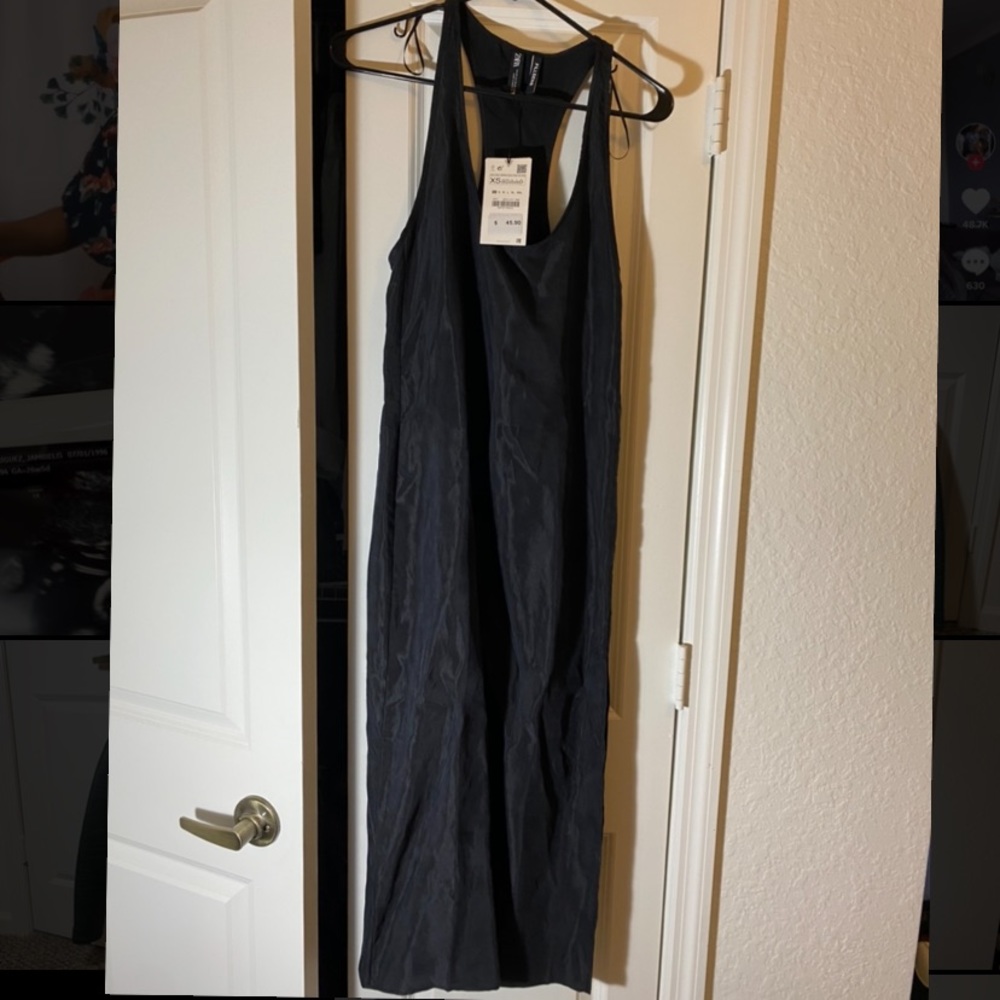 Black maxi dress